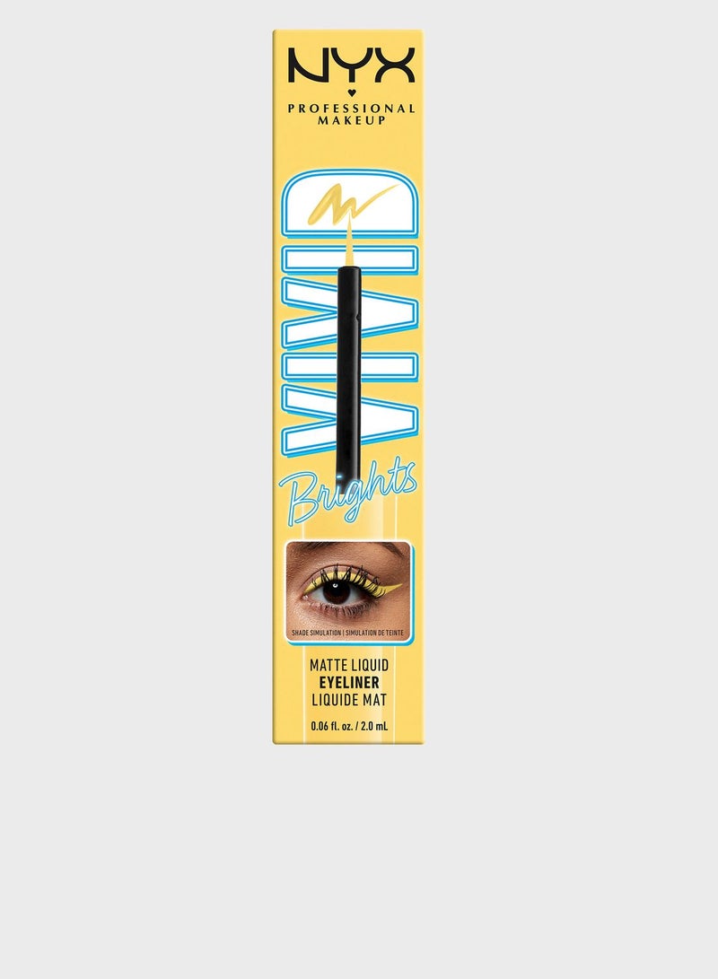 Vivid Brights Colored Liquid Eyeliner - Had Me At Yellow
