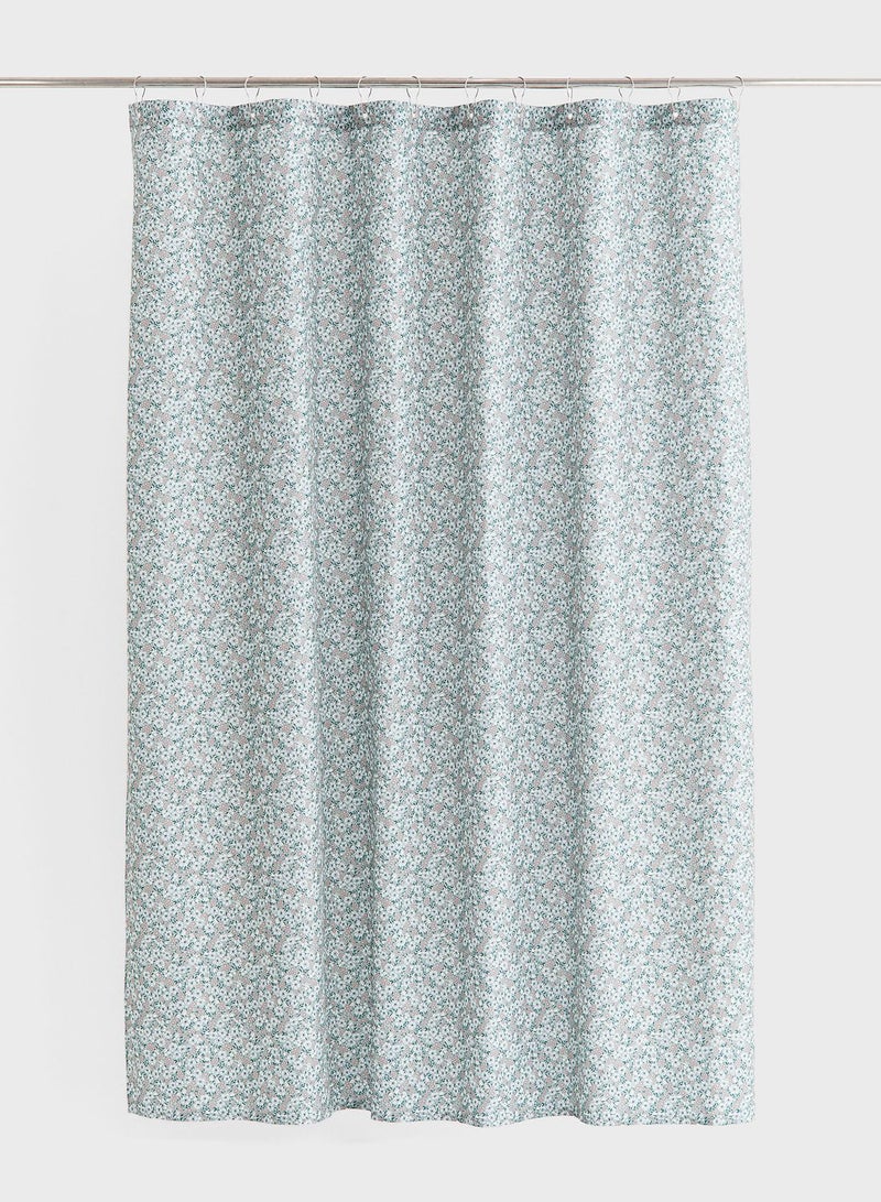Floral Shower Curtain-180X200