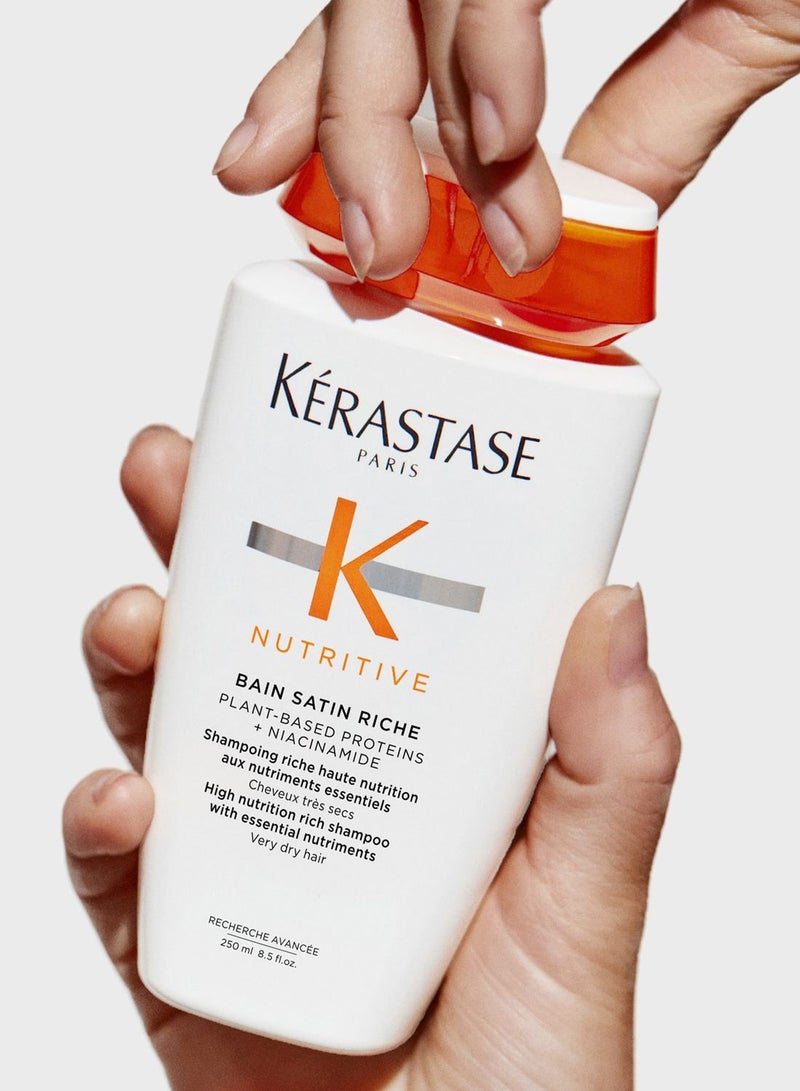 Kerastase Nutritive Bain Satin Hydrating Shampoo for Dry Hair - 250 ml