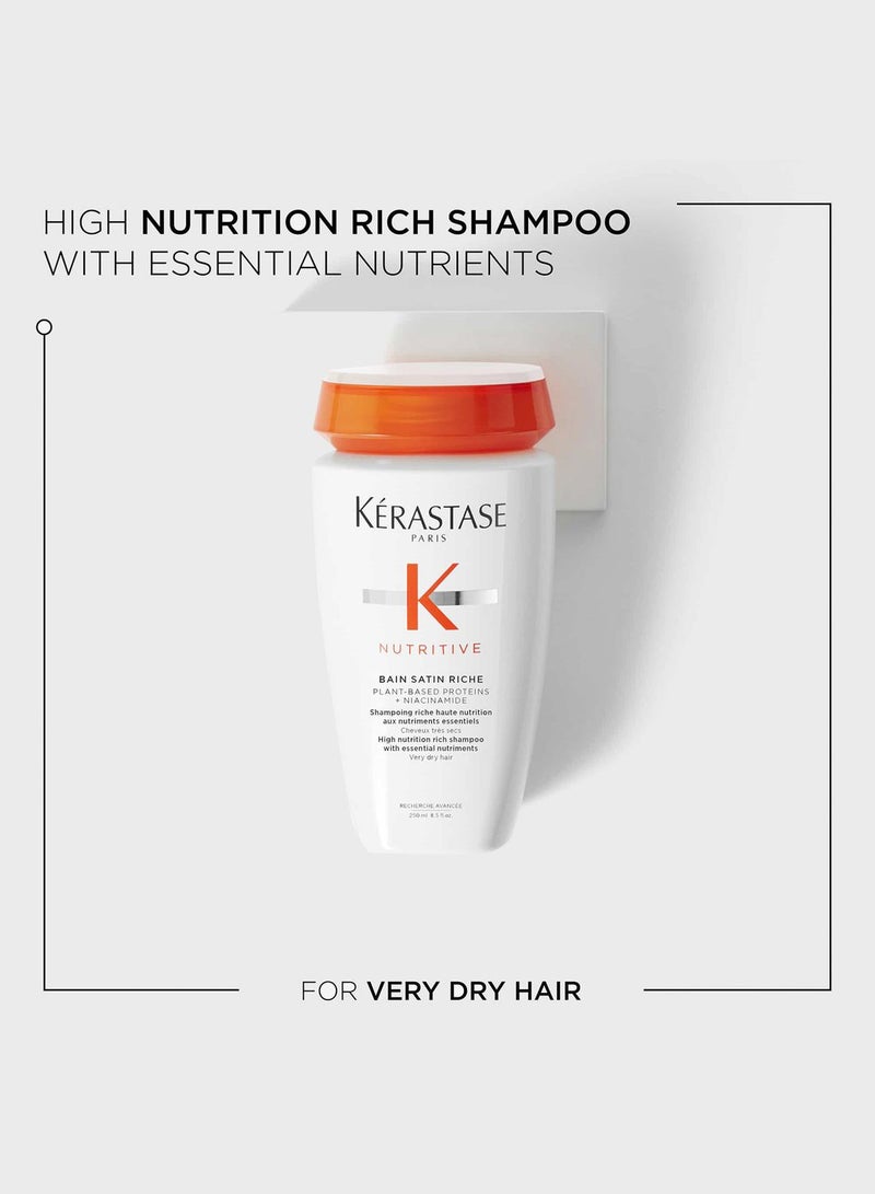 Kerastase Nutritive Bain Satin Hydrating Shampoo for Dry Hair - 250 ml