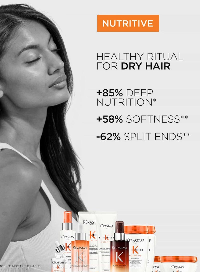 Kerastase Nutritive Bain Satin Hydrating Shampoo for Dry Hair - 250 ml