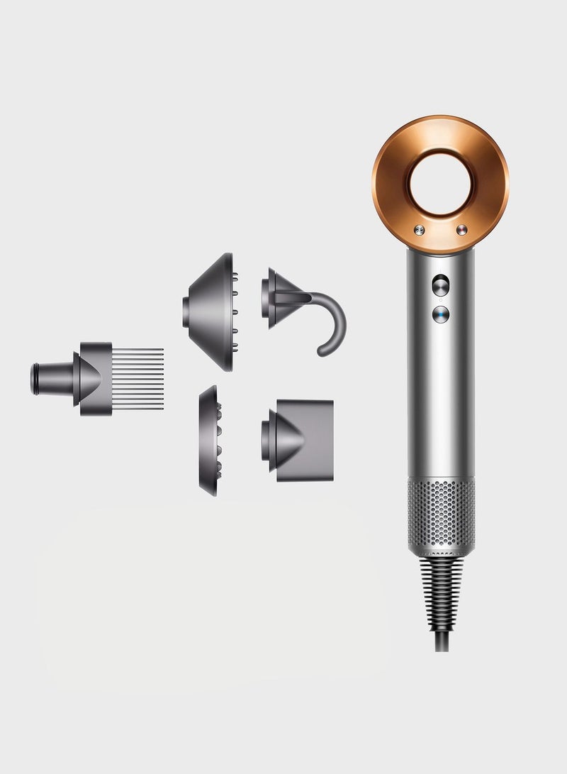 Dyson Supersonic™ Hair Dryer with 5 Attachments (Nickel/Copper)