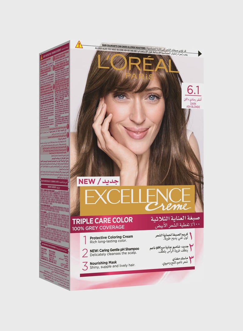 Excellence Crème Permanent Color Dark Ash Blonde