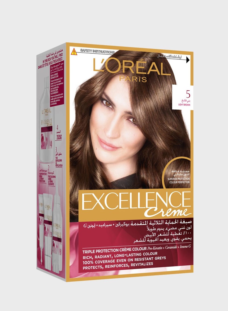 Excellence Creme  Permanent Hair Color Light Brown