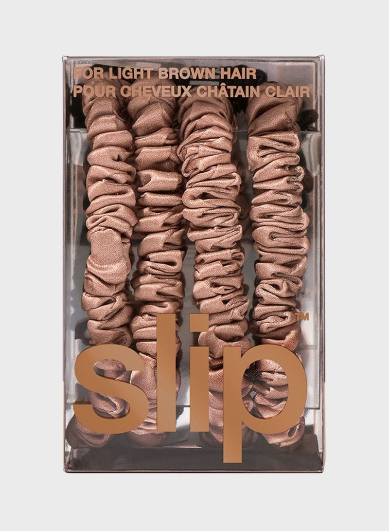 skinny scrunchies - set of 4