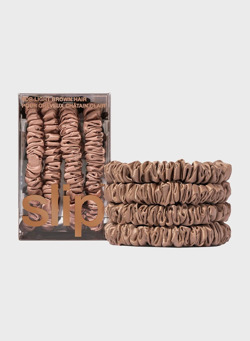 skinny scrunchies - set of 4