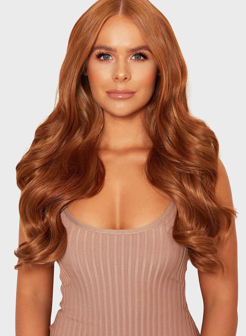 Natural Wavy 22 Inch 5 Piece Clip In Extensions - Mix Auburn