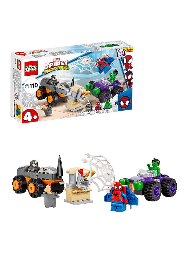 6378831 LEGO 10782 Spidey Hulk vs. Rhino Truck Showdown Building Toy Set (110 Pieces) 4+ Years