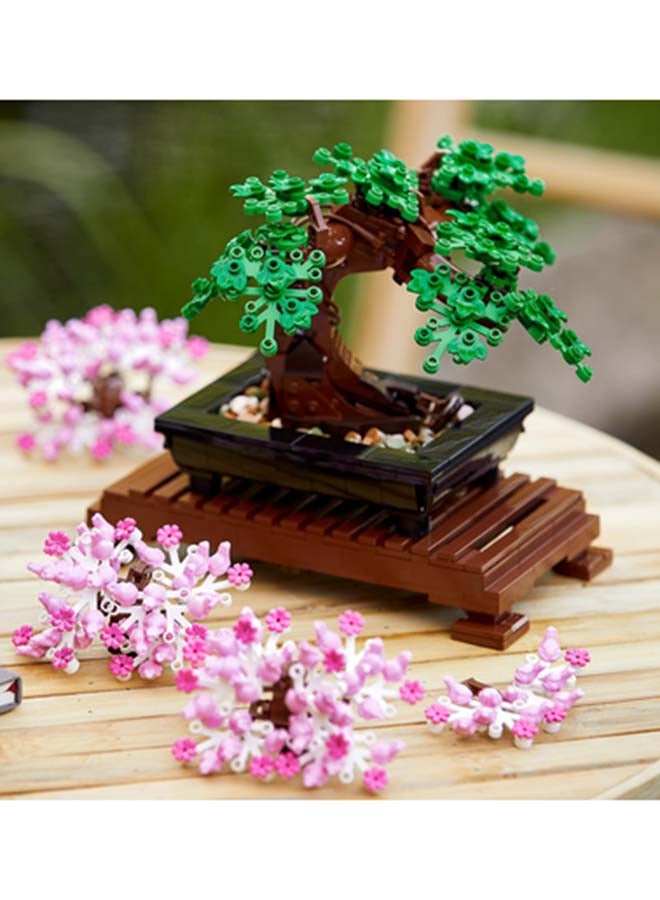 Botanicals Bonsai Tree - Faux Plant for Adults - Home Decor Set with Artificial Cherry Blossom Flowers - DIY Building Project - Gift Idea for Valentine's Day - Botanical Collection - 10281