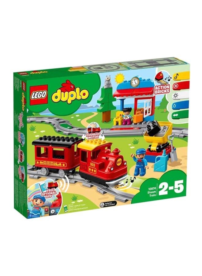 6213752 LEGO 10874 DUPLO Town Steam Train Building Toy Set (59 Pieces) 2+ Years