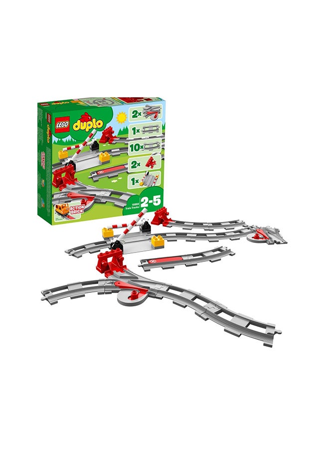 6213756 LEGO 10882 DUPLO Town Train Tracks Building Toy Set (23 Pieces)