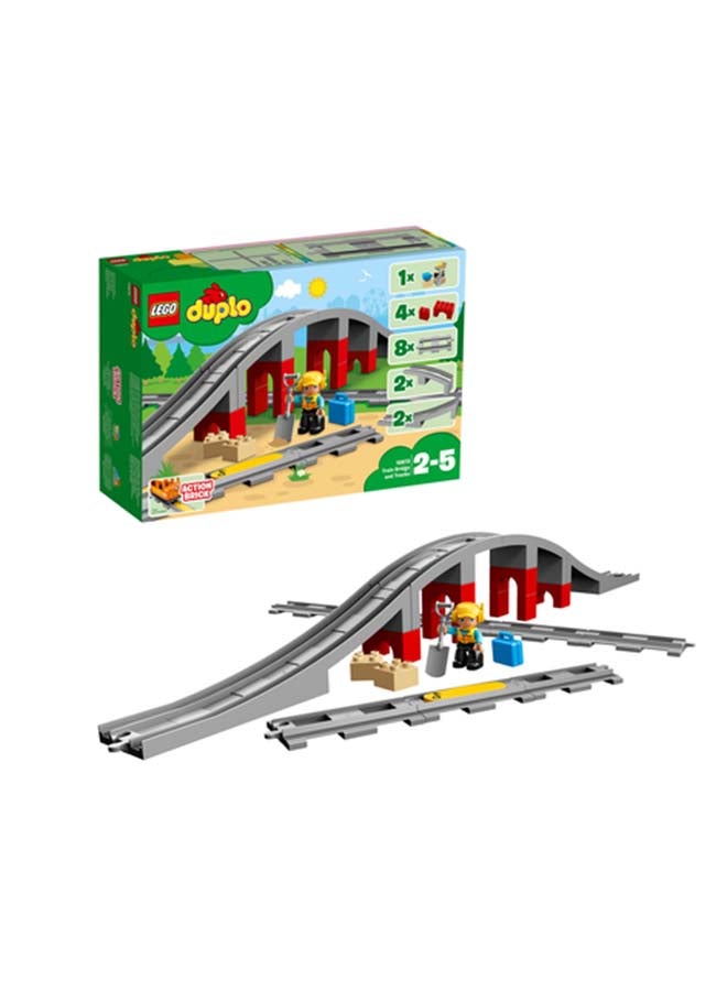 6213748 Town Train Bridge and Tracks Building Toy Set (26 Pieces) 2+ Years
