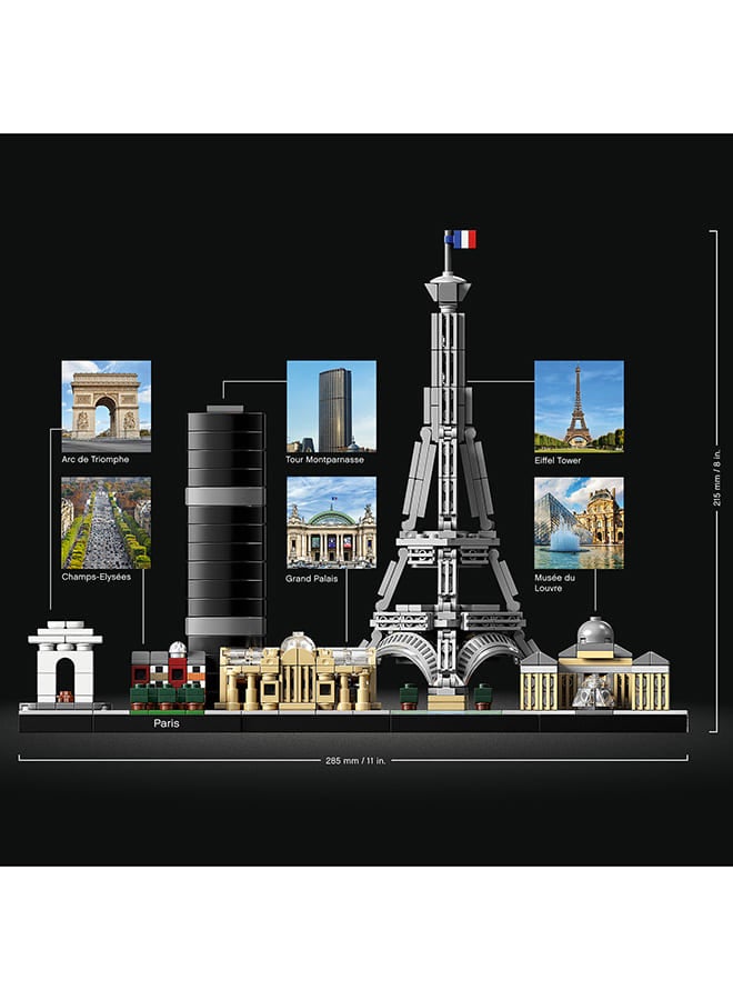 LEGO 21044 Architecture Paris Building Toy Set (649 Pieces)