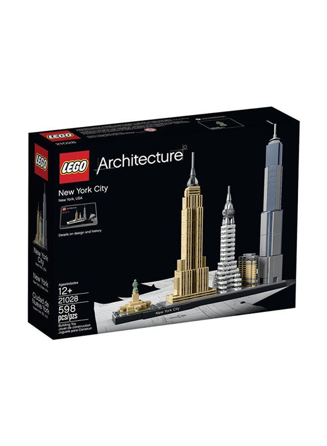 LEGO 21028 Architecture New York City, USA Building Toy Set (598 Pieces)