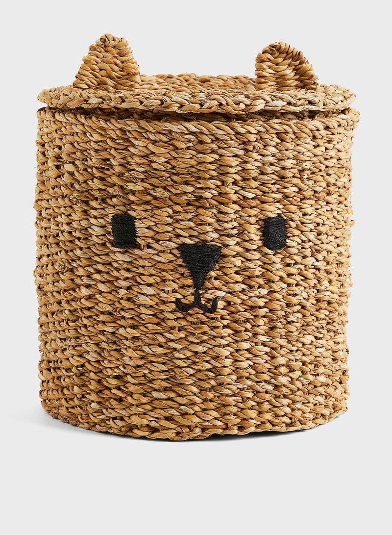 Storage Basket With A Lid