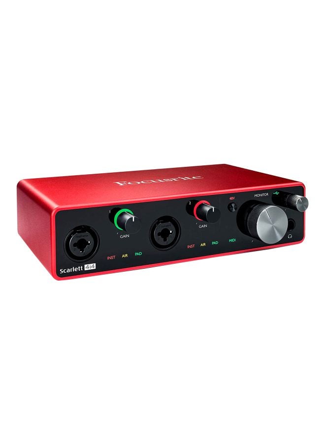 Scarlett 4i4 3rd Gen USB  Audio Jukebox DBT-Scarlett4i4-3rd Red/Black