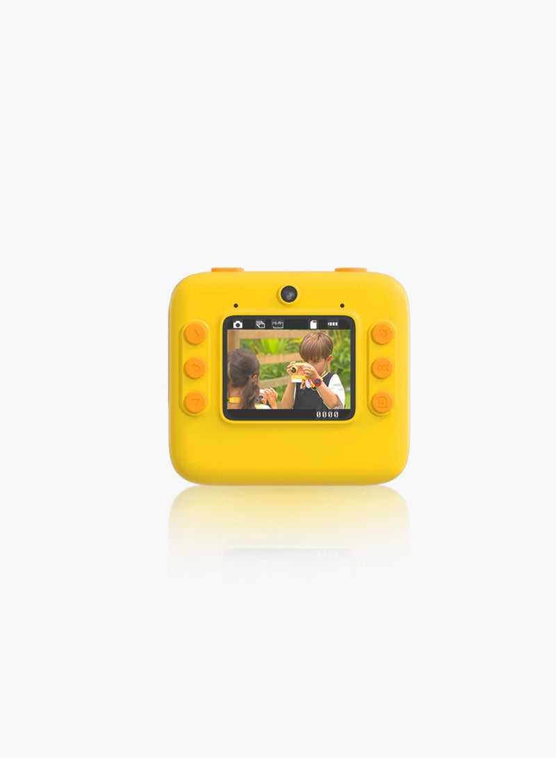 Kids Print Camera 48MP 1080P 800mAh - Yellow