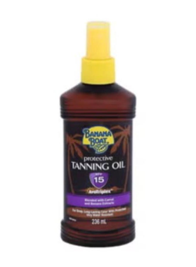 Banana Boat Water-Resistant Deep Tanning Oil Spray with Carrot & Banana Extracts SPF4 236 ml