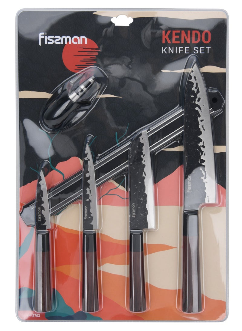 6-Piece Knife Set Kendo Series X30Cr13 Steel