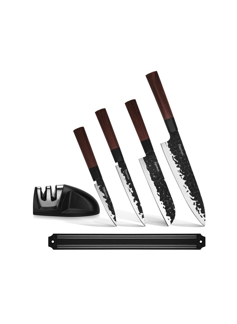 6-Piece Knife Set Kendo Series X30Cr13 Steel