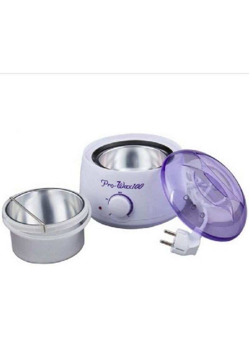 Heat And Melt Wax Machine With 2 Wax Bag White/Purple