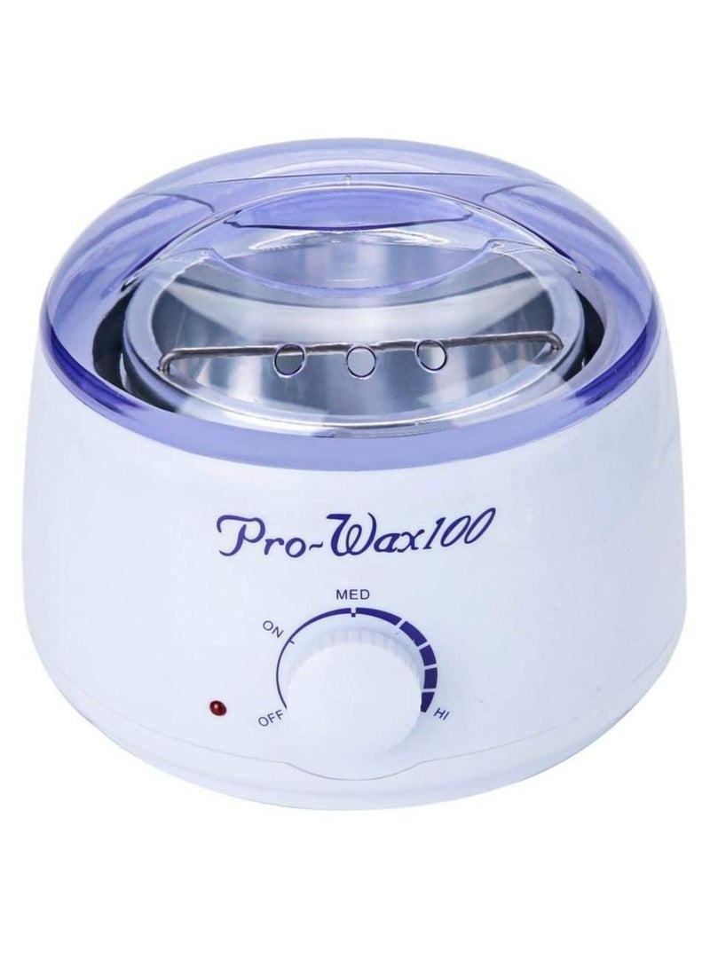 Waxing and waxing apparatus for hair removal with two Honey waxes - white