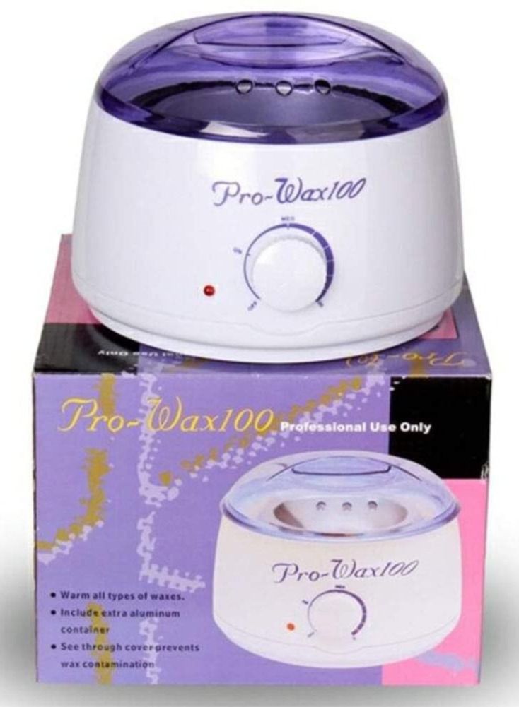 Pack Of 2 Wax Black Machine With Hot Wax Bags White/Purple