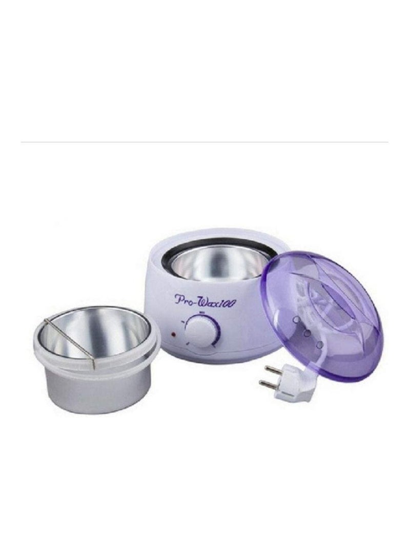 Heat And Melt Wax Machine With 2 Wax Bag White/Purple