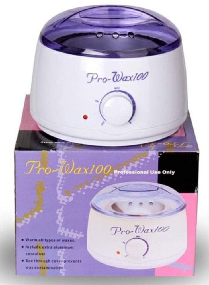 Heat And Melt Wax Machine With 2 Wax Bag White/Purple