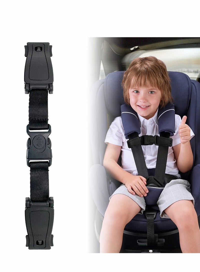 SYOSI Universal Child Chest Harness Clip, Car Seat Safety Belt Clip Buckle, Anti-Slip Baby Chest Clip Guard Compatible with Seats, Strollers, High Chairs, Schoolbags, for 1.5-inch Width Harness
