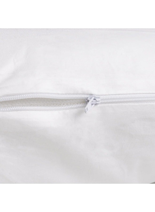 U Shape Pattern Cotton Maternity Elegant Pillow, Ergonomic And Skin-friendly Design White 120x80cm