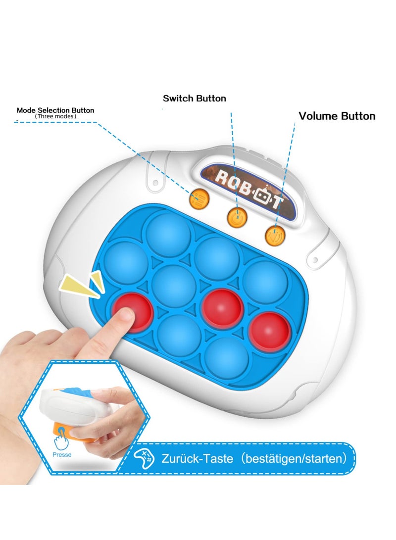 Light Up Pattern Popping Games, Breakthrough Puzzle Game Machine,Push Bubble Sensory Toy With Voice, Montessori Toys for Kids, Silicone Squeeze Stress Relief Educational Game