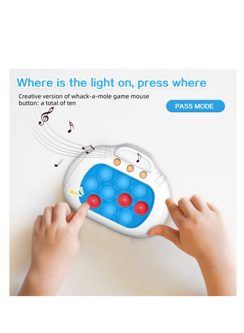 Light Up Pattern Popping Games, Breakthrough Puzzle Game Machine,Push Bubble Sensory Toy With Voice, Montessori Toys for Kids, Silicone Squeeze Stress Relief Educational Game