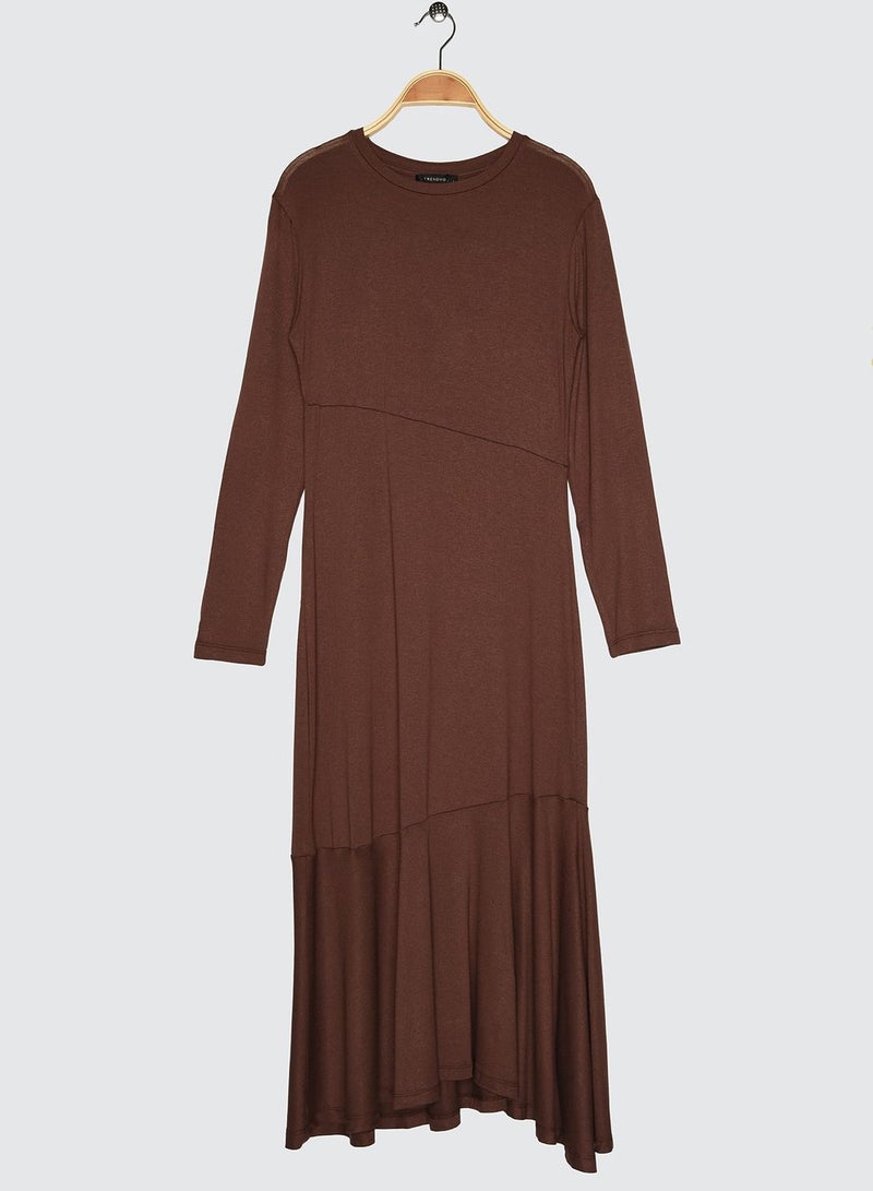 Asymmetric Knitted Dress