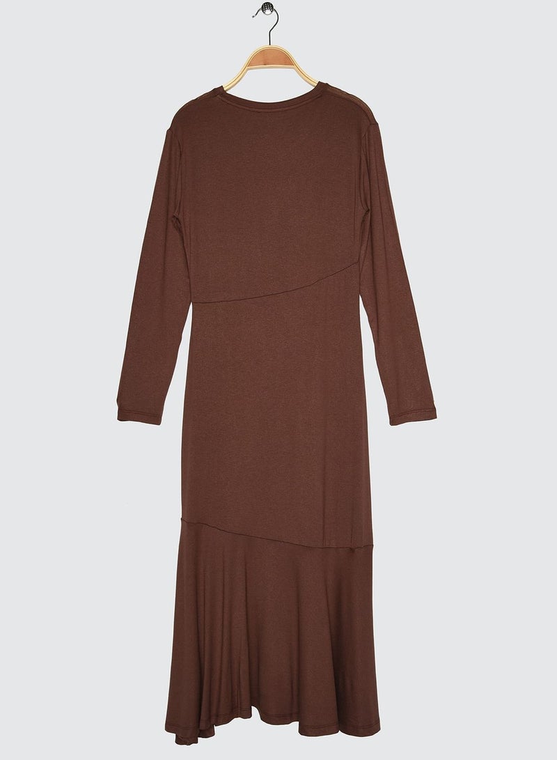 Asymmetric Knitted Dress