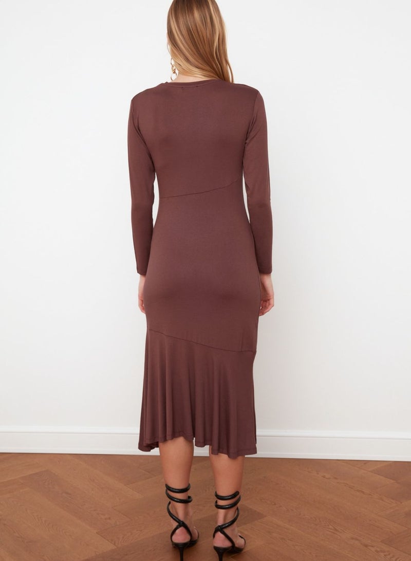 Asymmetric Knitted Dress