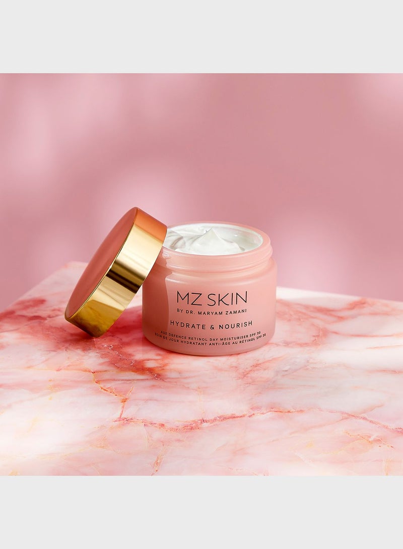 Hydrate & Nourish Age Defence Retinol Day Moisturiser Spf 30Â