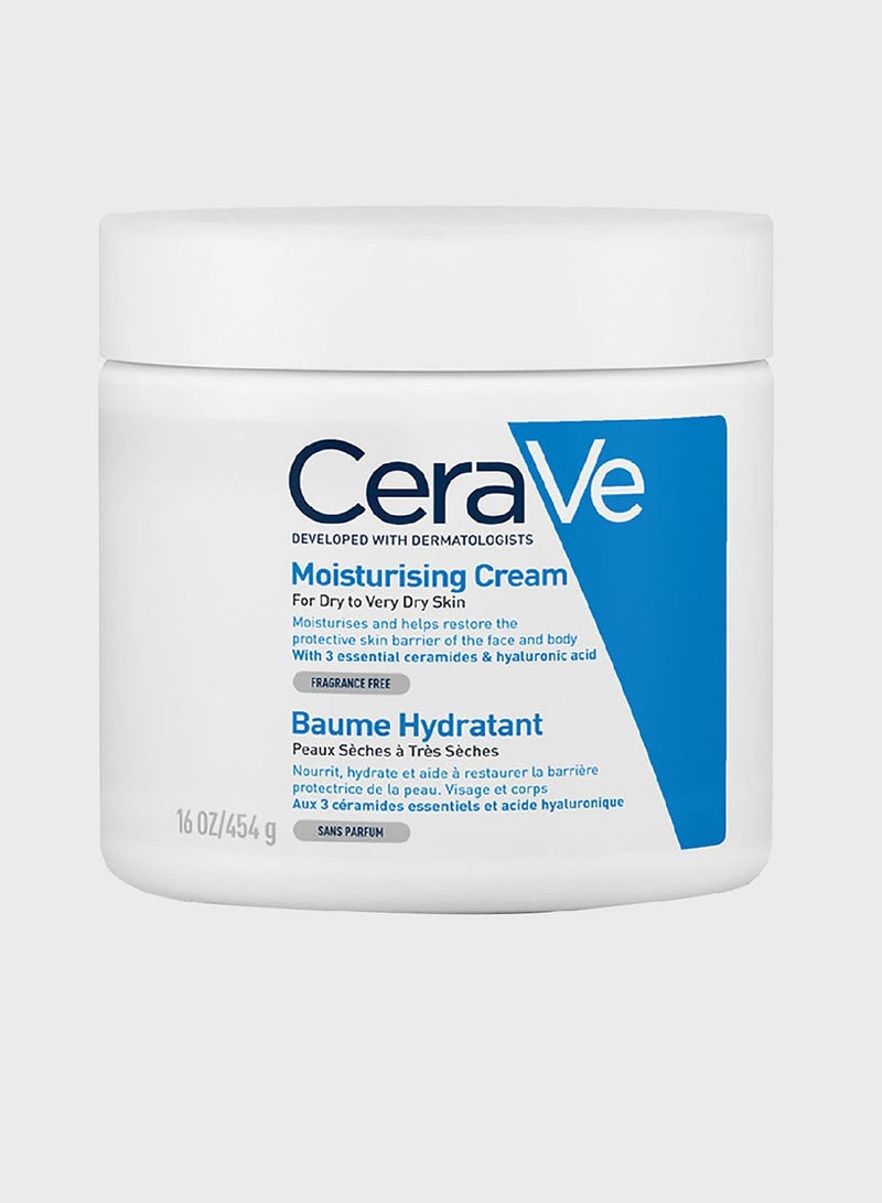 Cerave Moisturizing Cream for Dry Skin with Hyaluronic Acid 454G