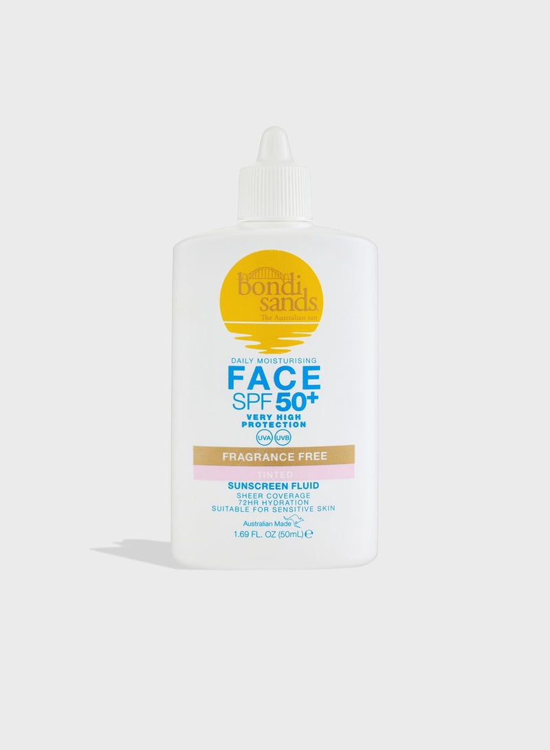 Bondi Sands SPF 50+ Fragrance Free Face Fluid 40ml