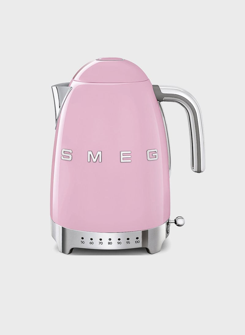 Pink 50'S Retro Style Temperature Control Kettle
