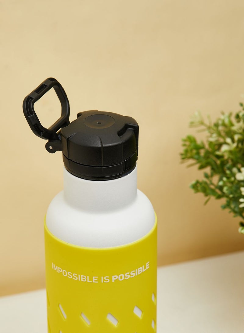 Thermos Bottle With Soft Grip Silica