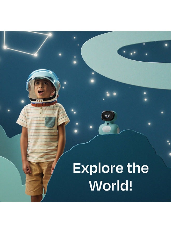Mini With 30 Day Max: AI-Enhanced Intelligent Robot For Children Interactive Bot Equipped With Coding, A Wide Array Of Games Ideal Gift For Boys And Girls Of Ages 5-12 - Blue