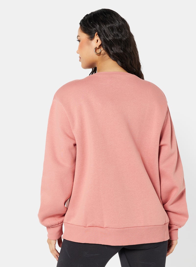 Long Sleeve Sweatshirt Dusty Pink