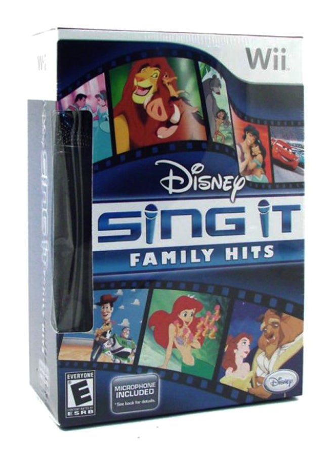 Sing It Family Hits With Microphone - Nintendo Wii - music_dancing - nintendo_wii