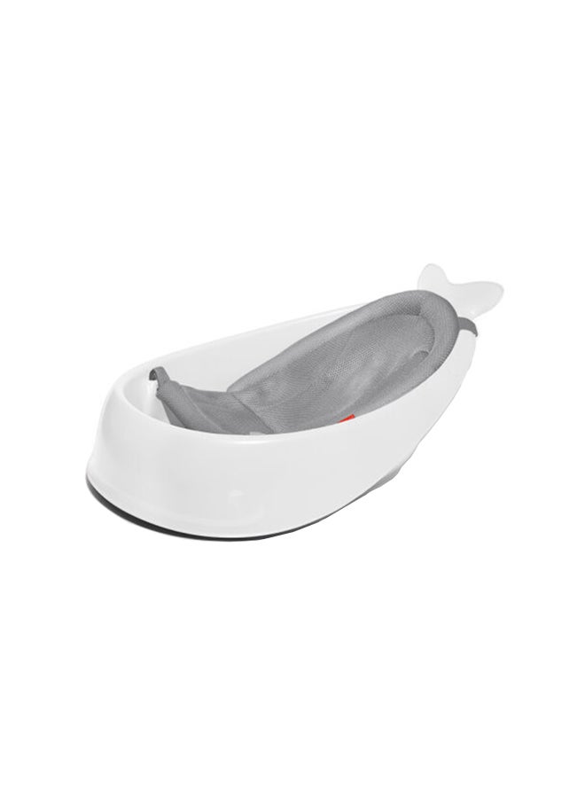 Bath Tubmoby Smart Sling 3 - Stage Tub, Pvc - Free, Phthalate - Free, Non Slip Bath Tub For New Born With Drain Plug, Birth To 11Kg - White Colour