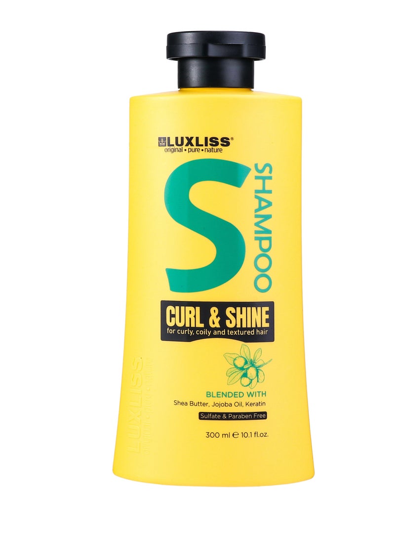 Curl & Shine For Curly, Coily And Textured Hair Shampoo 300Ml