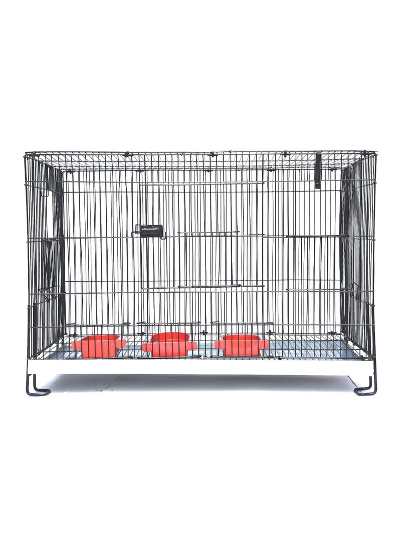 MBS Bird Cage  Spacious and Functional Retreat with Dual Breeding Box Option  45.72 x 76.2 x 45.72 cm