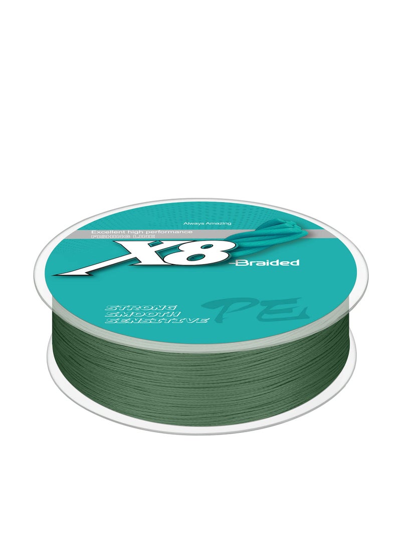 Ultra-Thin Powerful Braided Fishing Line - Sensitive, Precise Casts, Softer & Smoother, Abrasion Resistant, No Stretch, Zero Memory (6LB/275m)