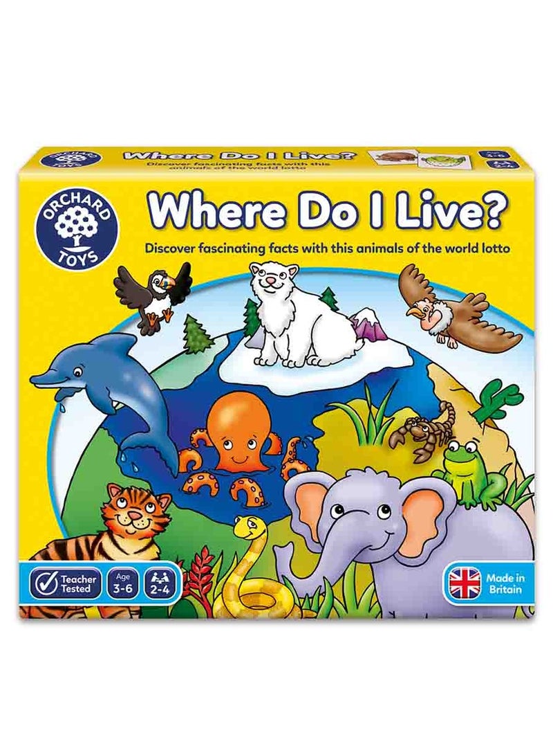 Orchard Toys - Where Do I Live? | board game