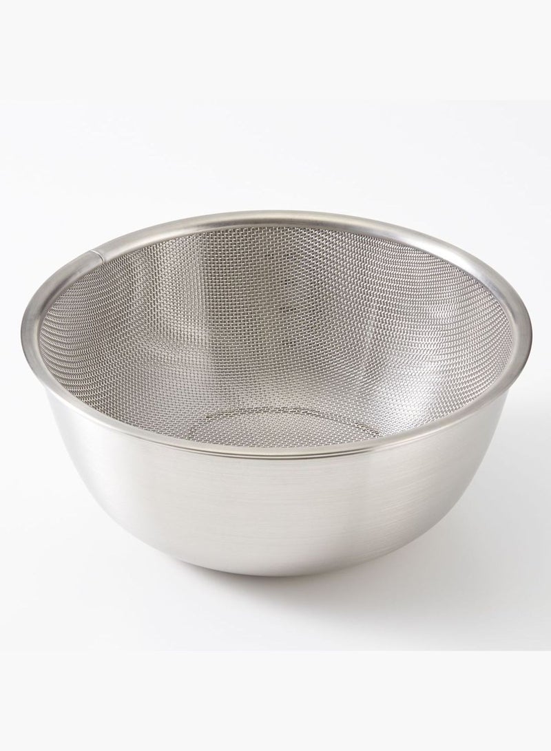 Stainless Steel Bowl, Dia. 22 x H 9.5 cm, L, Silver